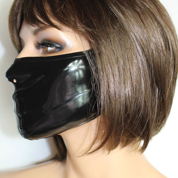 CL Design Latex Ultimate Medical Mask Nurse ergonomic forming Roleplay Fetish Rubber
