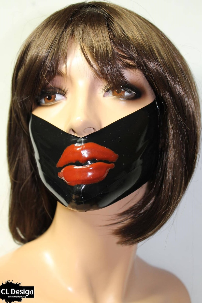 CL Design Latex Medical Mouth Mask with Lips Halfmask Etsy