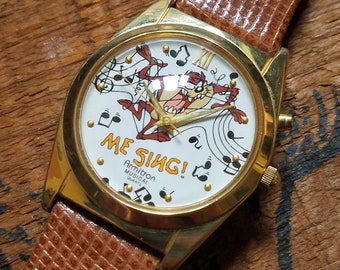 armitron looney tunes pocket watch