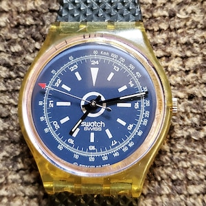 Vintage Swatch Watch - GK 117 Turbine/Sky Walker