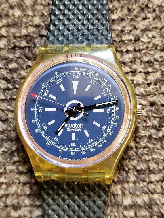 Vintage Swatch Watch - GK 117 Turbine/Sky Walker