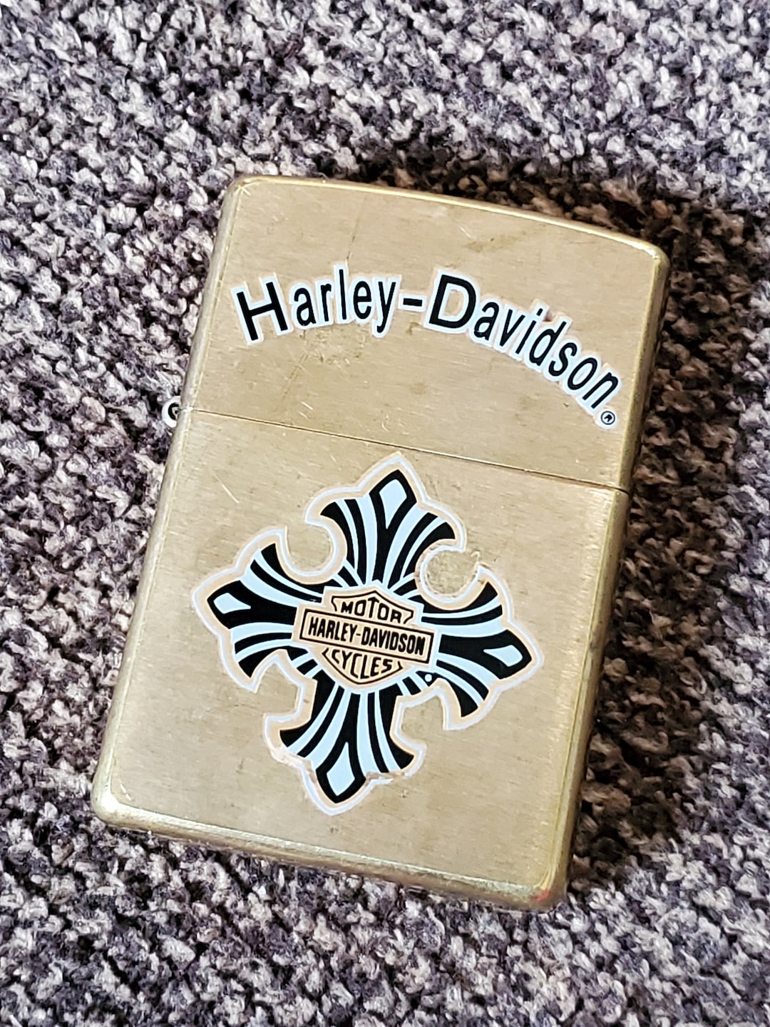 ハーレーダビットソン　zippo 2000 Vintage Brass Harley Davidson Zippo 2000 - Etsy