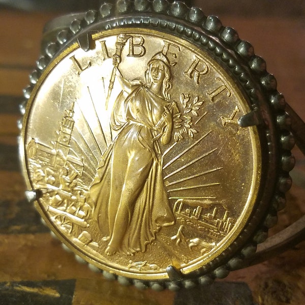 Vintage Liberty Coin Bracelet