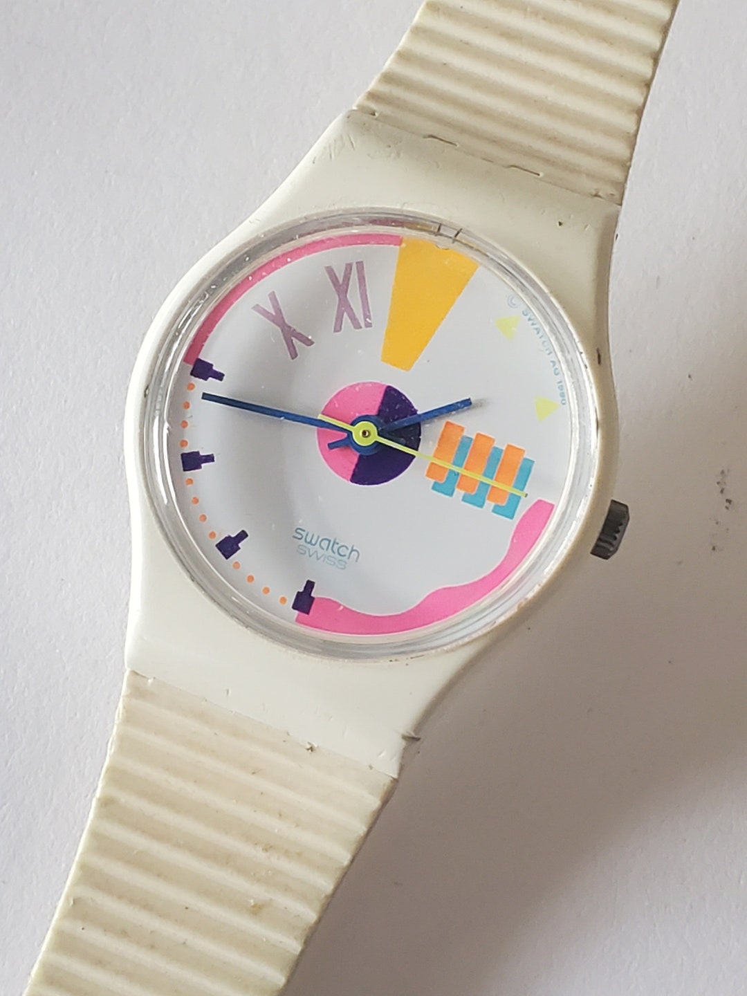 Vintage Swatch Watch - Port-o-call/freeport SE1604-LW 127 - Small