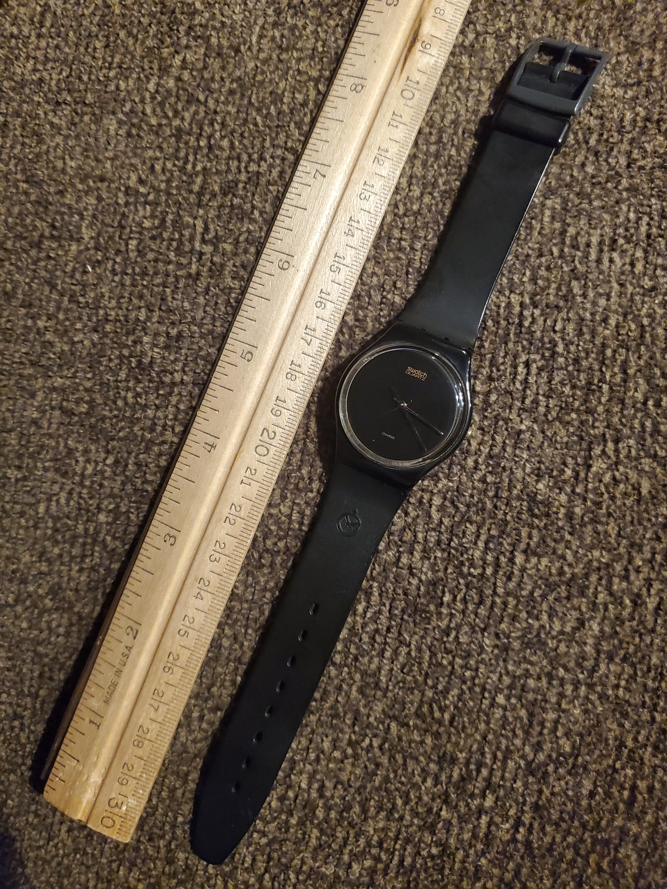 Early Rare Swatch Watch With Fachhandlellogo Band - GB101