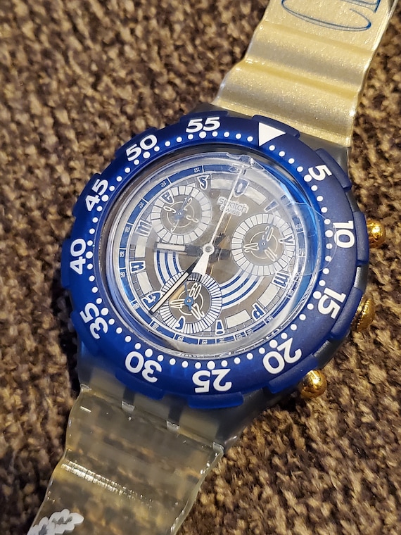 Vintage Swatch Watch 1996 Olympics - Chronograph - Etsy Vintage Swatch Watch 1996 Olympics - Chronograph - Etsy