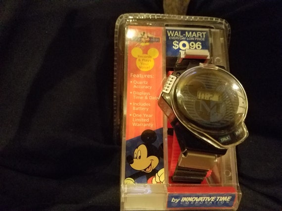 Vintage Mickey Mouse Record and Playback Watch - image 7
