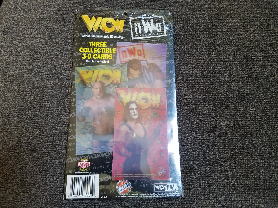 Vintage WCW Sting Goldberg Collectible 3D Flicker Cards - Etsy