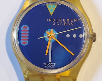 swatch - 限定品　Swatch スウォッチ　British airways ブリティッシュ Vintage Swatch Watch Take Off/ Top Flight SE1248-GK - Etsy