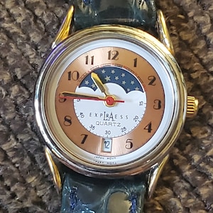 LA Express Limited Edition Mother Of Peal Dial Quartz Watch LA Express Mother of Pearl Quartz Ladies Watch - Etsy main image 2