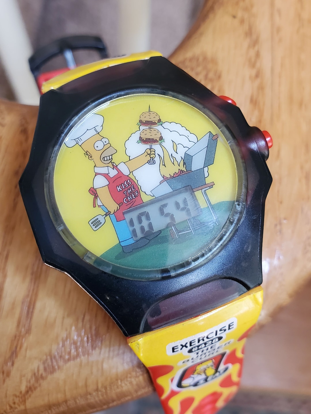 Vintage Simpson Talking Watch Burger's
