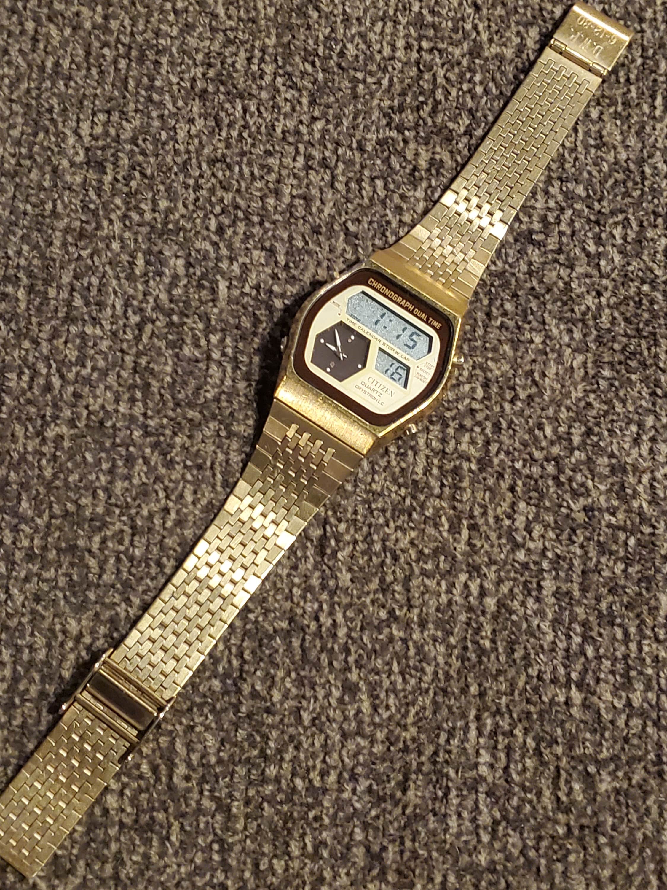 Rare - Vintage Citizen 41-8028 Chronograph Dual Time - Etsy