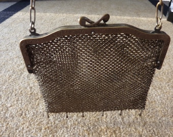 Vintage HHCCO German Silver Mesh Purse