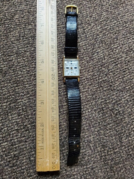 Vintage 17 Jewel Rhinestone Dial Watch - Gem