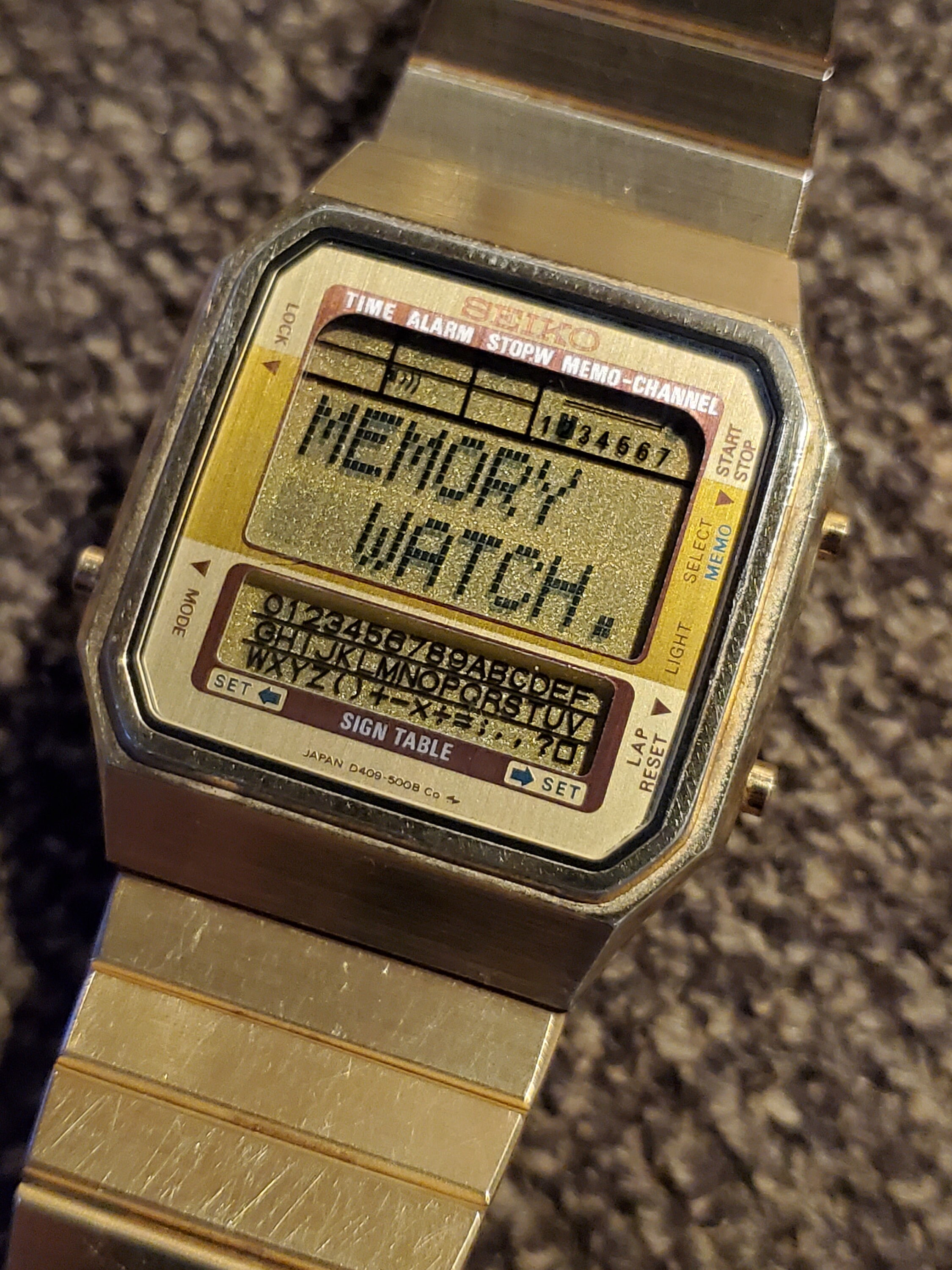 Vintage Seiko D409-500B Digital Databank Watch - Etsy Italia