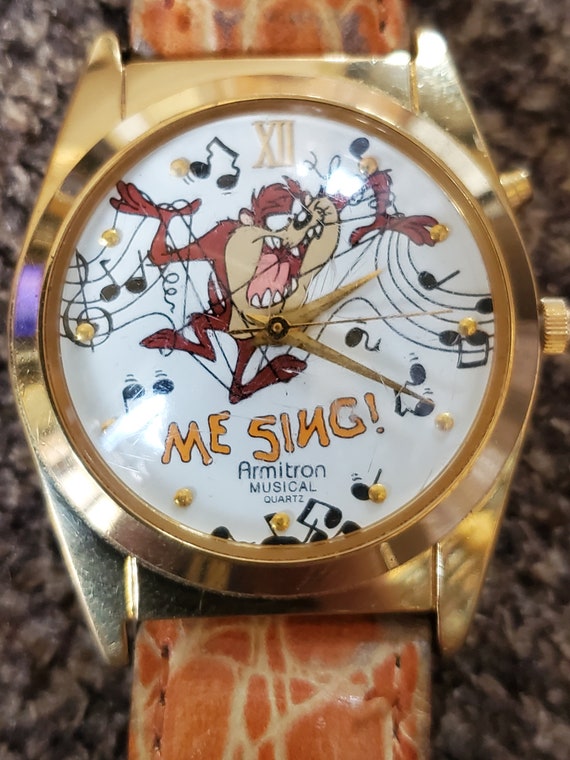 Vintage Musical Tazmanian Devil Watch by Armitron - Etsy
