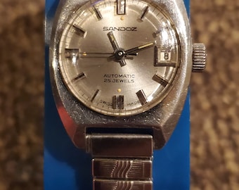 Sandoz watch automatic 25 jewels price top