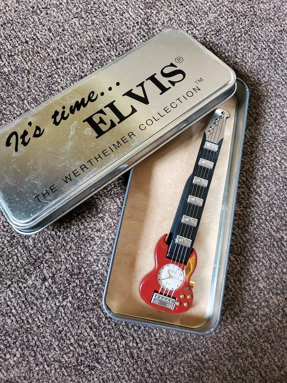 Vintage Elvis Guitar Shaped Watch Gem