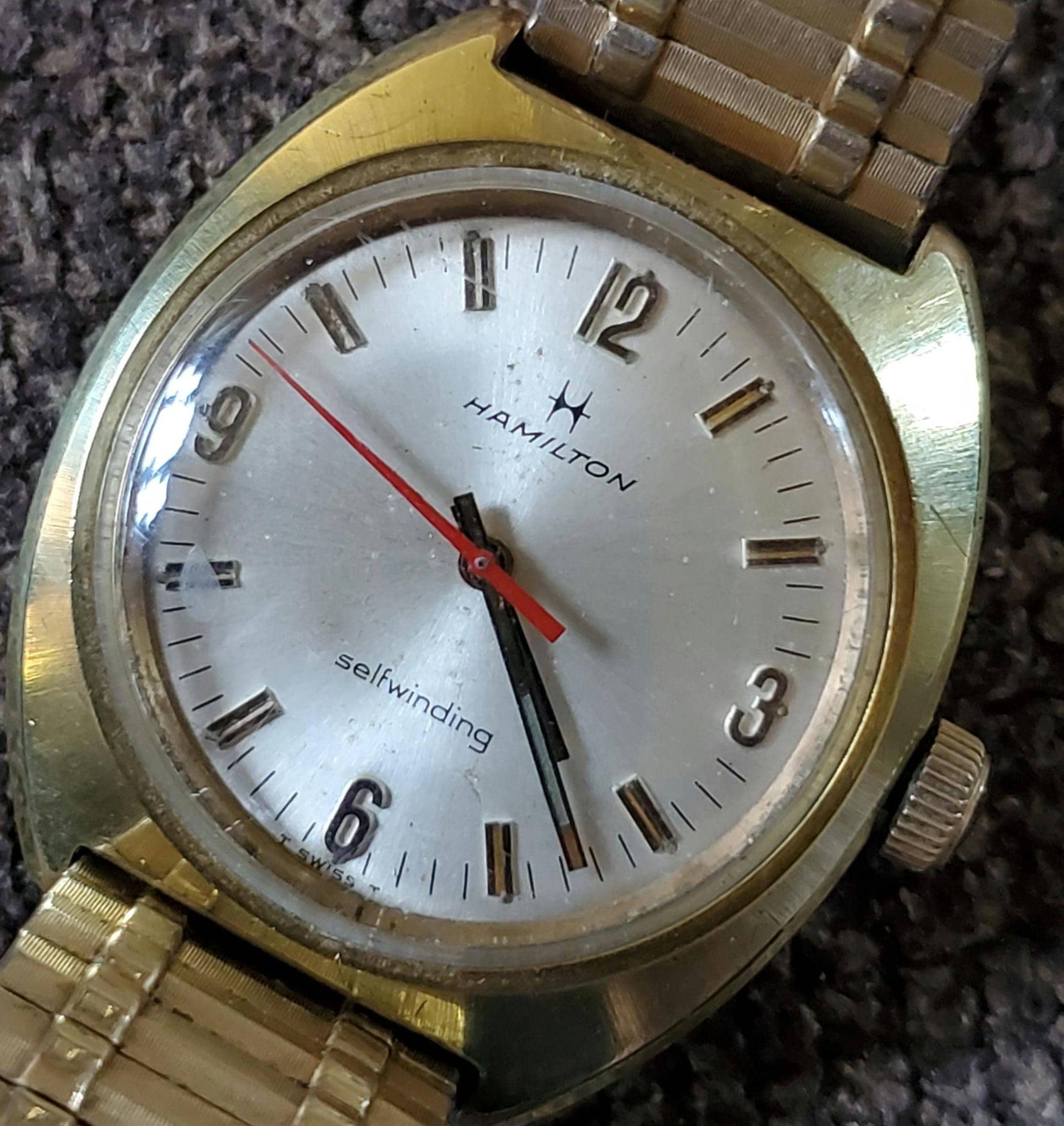 Vintage Hamilton Self-winding Watch W/ Goldfilled Band - Etsy