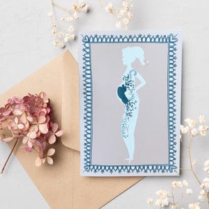 Carte de naissance ou de grossesse I carte bébé I garçon I fille I bébé I carte de vœux / carte postale avec enveloppe