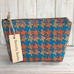 Tweed Make Up Bag,Cosmetic Bag,Toiletry Bag,Zipper Pouch,PencilCase, Wash Bag, Purse,Accessory Bag,Tweed Fabric,Handmade,Tweed Gift