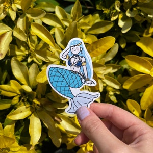 Cute Fairy Anime Sticker: Aquarius (Zodiac) Laptop Sticker, Vinyl Sticker