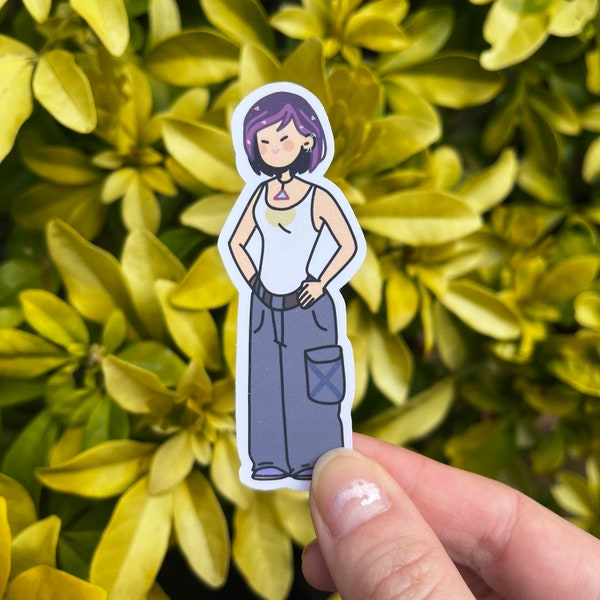 Cute 6teen Cartoon Sticker: Nikki Wong Laptop Sticker, Vinyl Sticker