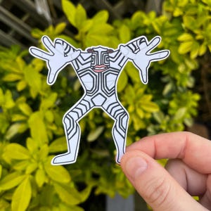 Cute Ghost/Demon Anime Sticker DDD: Serpo Laptop Sticker, Vinyl Sticker