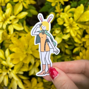 Cute Pirate Anime Sticker: Carrot Laptop Sticker, Vinyl Sticker