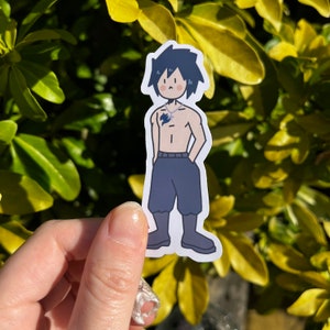 Cute Fairy Anime Sticker: Gray Fullbuster Laptop Sticker, Vinyl Sticker