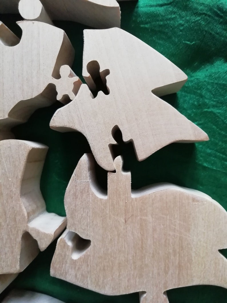 Christmas Tree Puzzle. Scroll Saw Pattern.pdf Png Svg | Etsy
