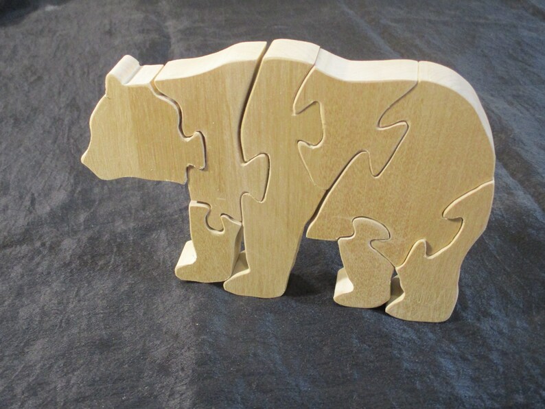 Bear puzzle. Scroll saw pattern.pdf png svg Etsy