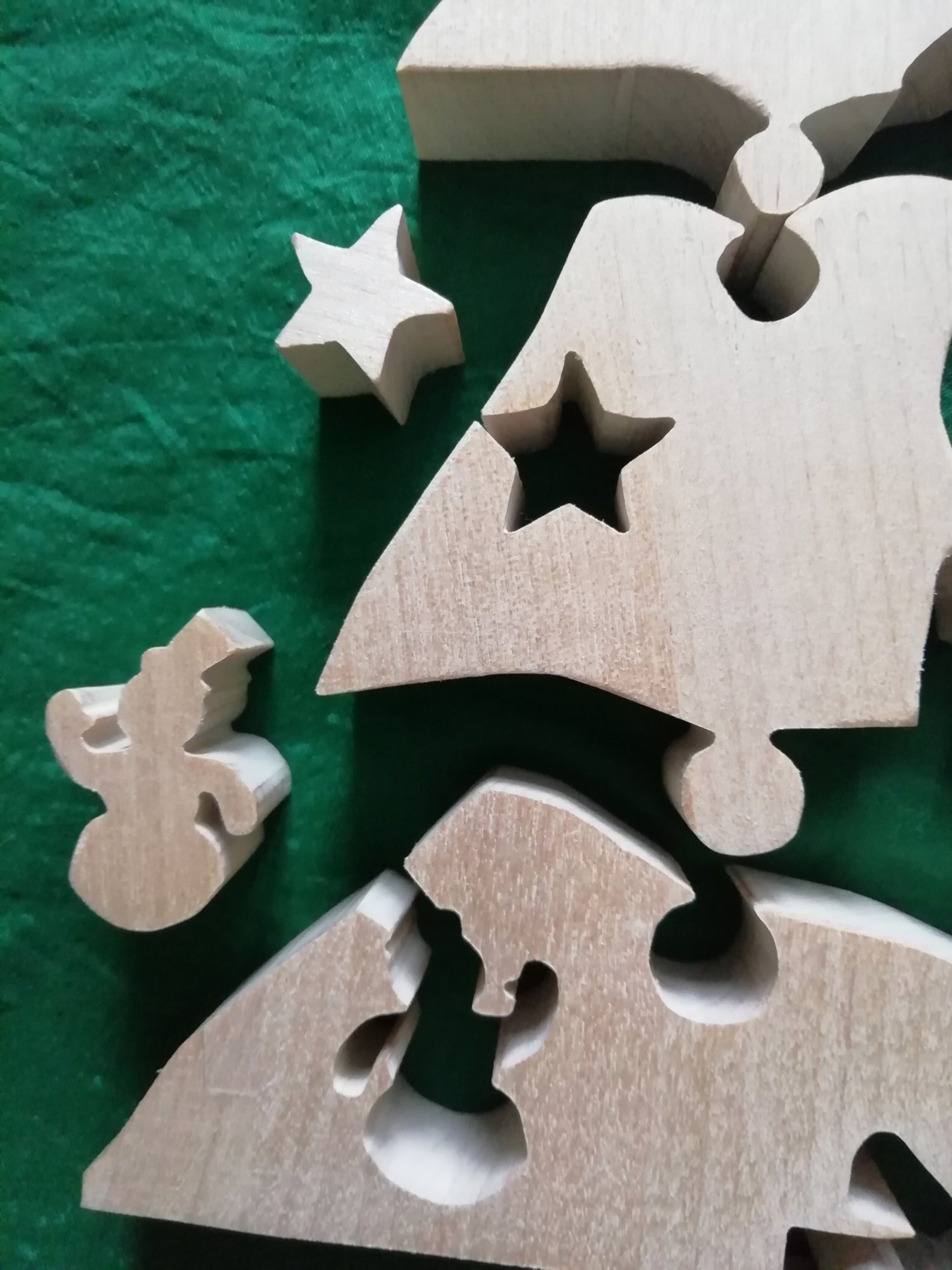 Christmas Tree Puzzle. Scroll Saw Pattern.pdf Png Svg Etsy