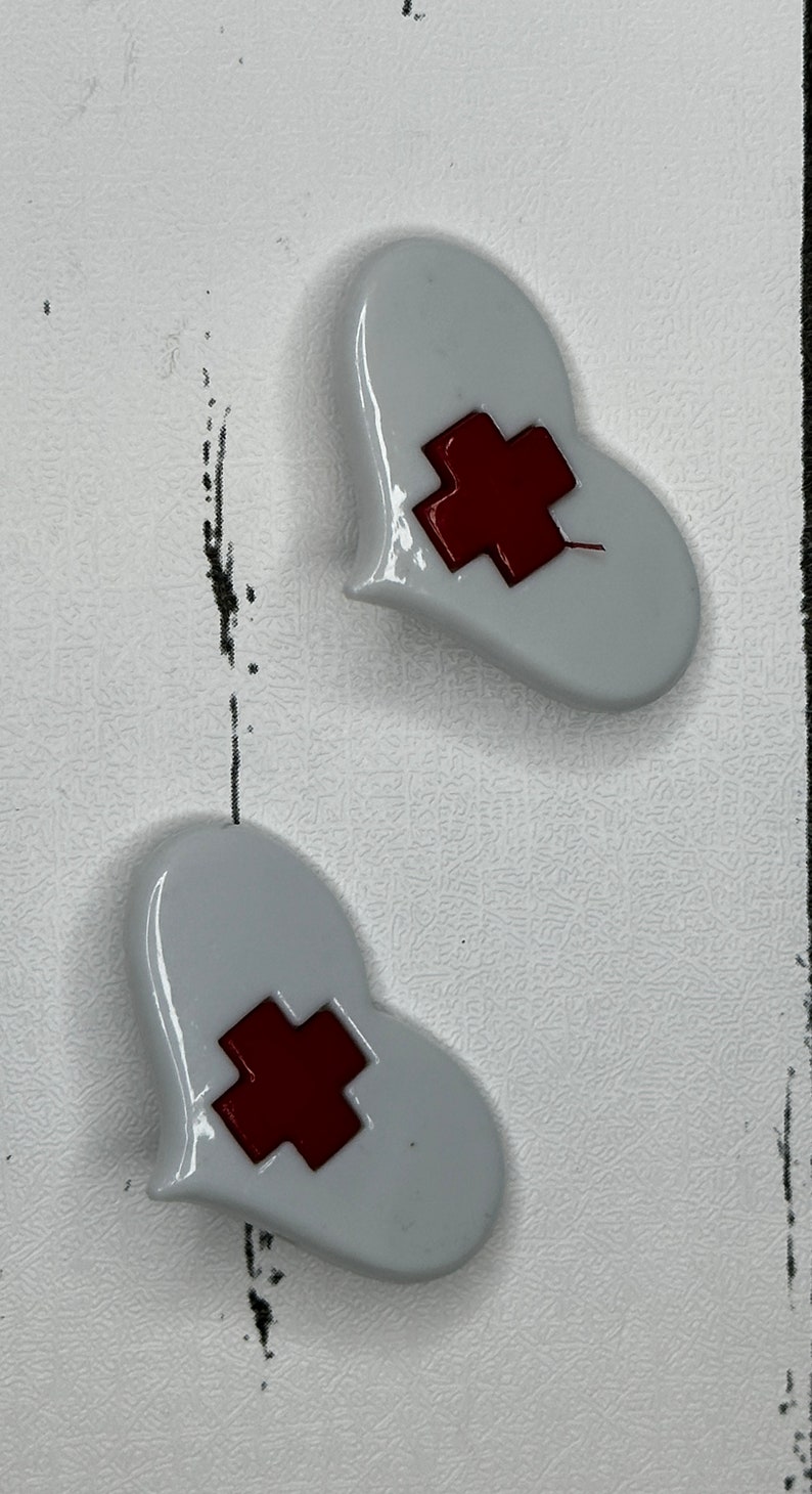 Cardiac Building Button 2 Nursing Heart Buttons - Etsy