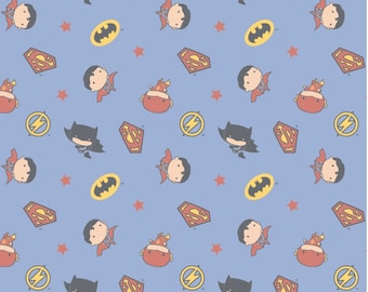 Lancio degli eroi del ragazzo in tessuto di cotone DC Comics