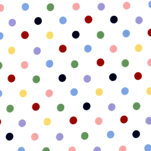 Multicolored Polka Dot Fabric