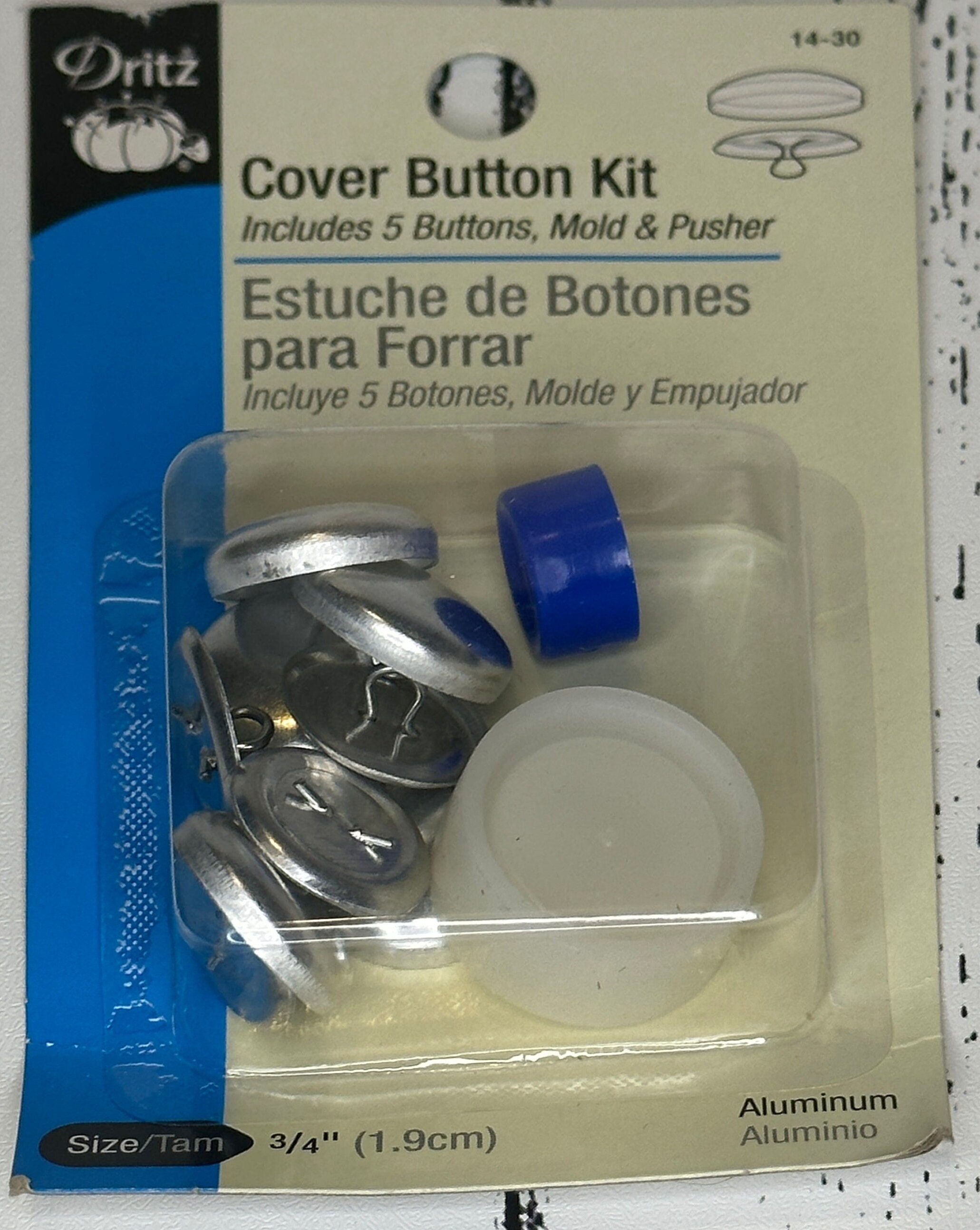 Dritz - Cover Button Kit Size 20 - 1/2 (1.3cm)