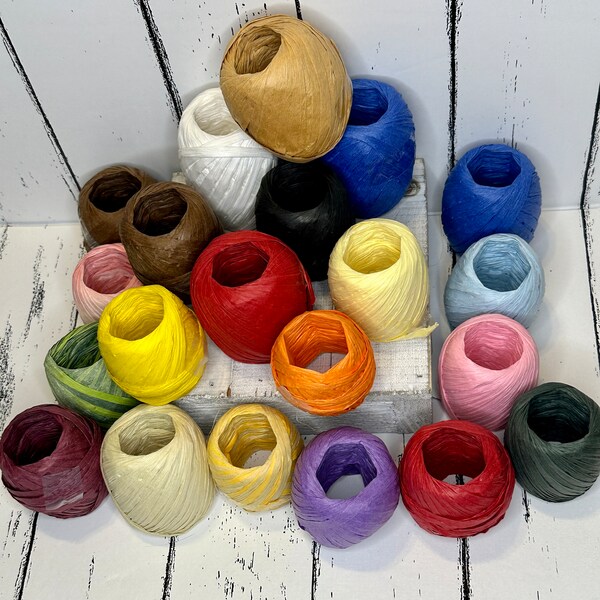 Raffia Ribbon - Etsy