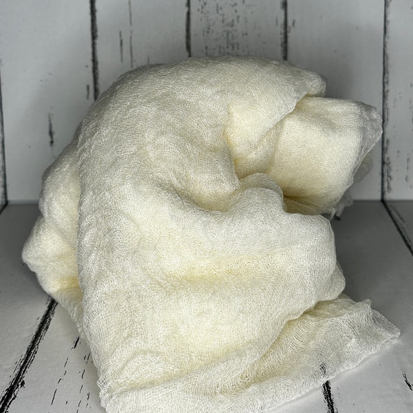 Cheesecloth Table Runner - Cream - Gauze - Flowers - Craft Supply - Wedding