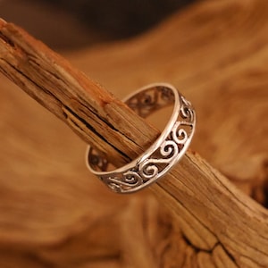 filigree silver ring, 925 silver