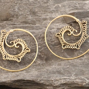Brass earrings image 2