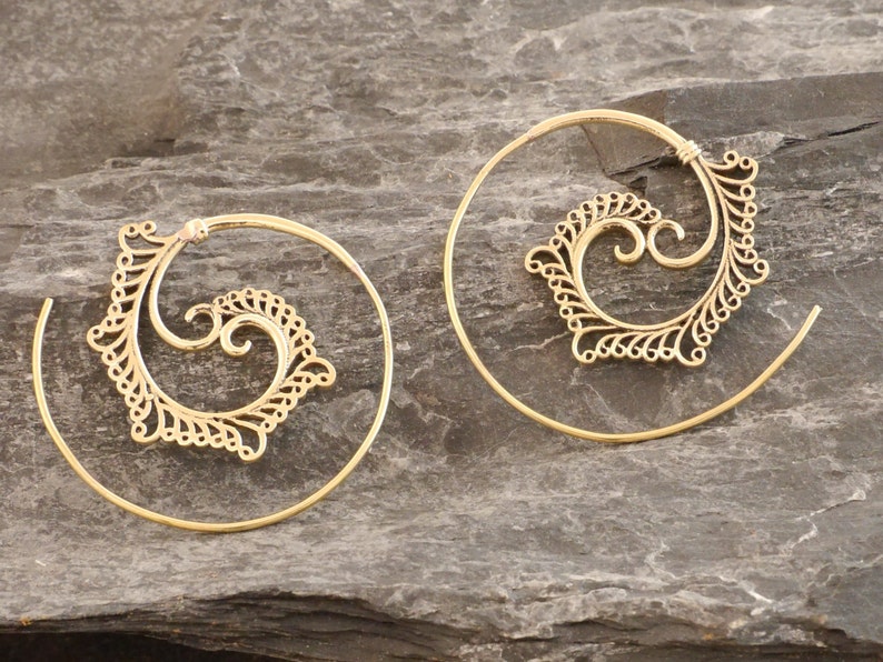 Earrings brass image 2