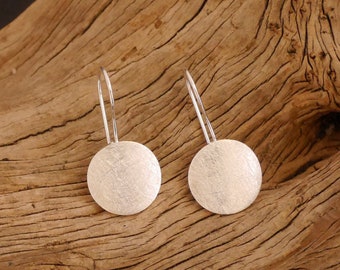 Earrings, 925 silver, ice-frosted