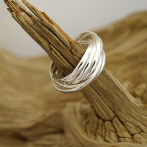 Multiple ring, 7 rings, 925 silver