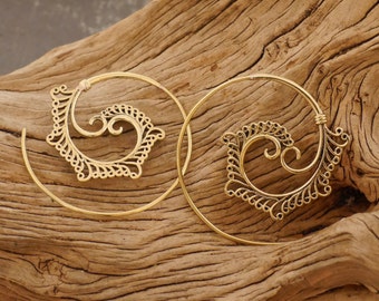 Brass earrings