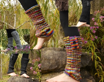 Foot cuffs made of virgin wool, warm leg warmers