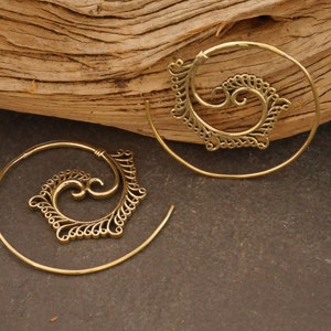 Brass earrings image 3