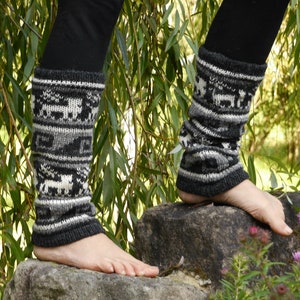 Fußstulpen aus Schurwolle, warme Beinstulpen, Norweger Bild 1