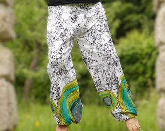 colorful, airy summer pants made of cotton