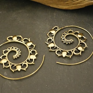 Brass earrings